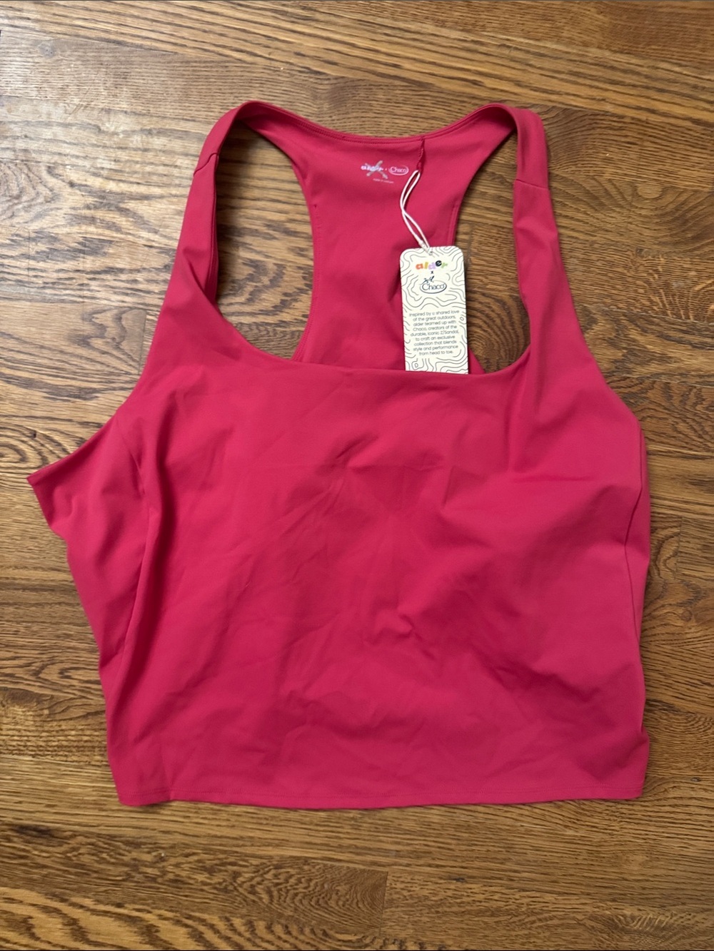 NWT Alder x Chaco Maroon Racerback Tank Top size 6X